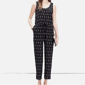 Madewell Diamond Argyle Print Jumpsuit